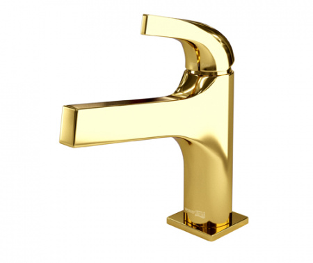 Смеситель для раковины WasserKRAFT Sauer 7103 глянцевое золото фото