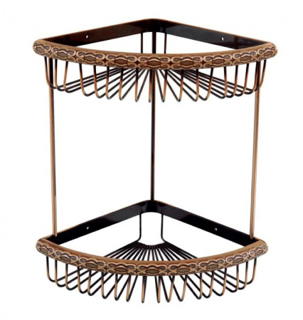 Полочка-решетка угловая Zorg Antic AZR U-4 BR фото