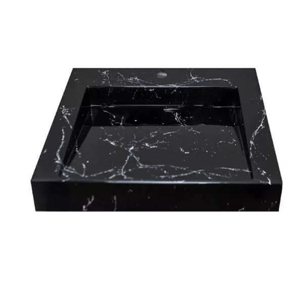 Раковина над стиральной машиной Stella Polar Берта SP-00001403 60x55 черный мрамор фото