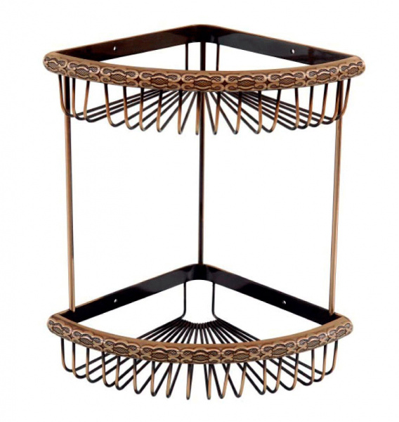 Полочка-решетка угловая Zorg Antic AZR U-4 BR фото