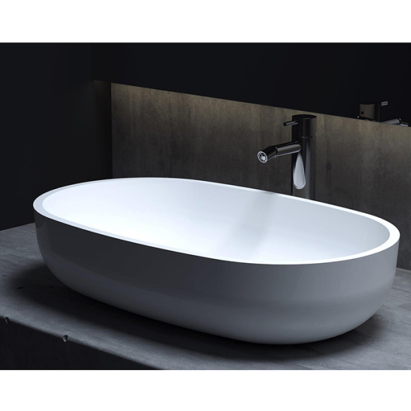 Накладная раковина Salini Gloria 1102205M 64x38 белая матовая фото