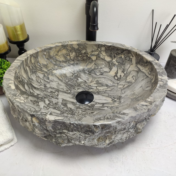 Накладная раковина из мрамора Erozy Doreng EM-00732 (50*42*15см) фото