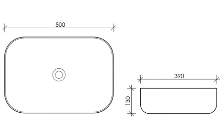 Накладная раковина Esbano Astanes ESRNASTAMB 50x39 черная матовая фото