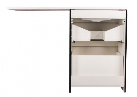 Тумба под раковину Style Line Даймонд 120 glass, Люкс черная, PLUS фото