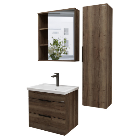 Зеркало-шкаф Grossman Форта 70 2070022 темный дуб галифакс фото