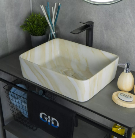 Накладная раковина GID MNC600 48х37 фото