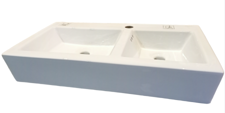 Раковина Cerutti SPA Double Vito CT9281 73x40 фото