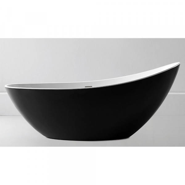 Ванна акриловая Abber AB9233MB 185x80 черная фото