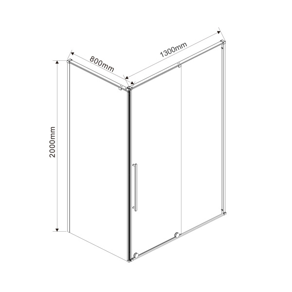 Душевой уголок Vincea Arno VSR-1A8013CL 130x80 фото