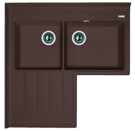 Кухонная мойка АДРИЯ Florentina 20.380.L0960 мокко фото