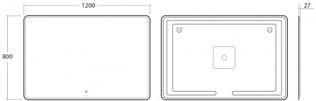 Зеркало OWL 1975 Skansen OWLM200502 120x80 фото