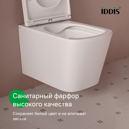 Подвесной унитаз со смывом торнадо Iddis Bild BILRNSEi25 с сиденьем фото