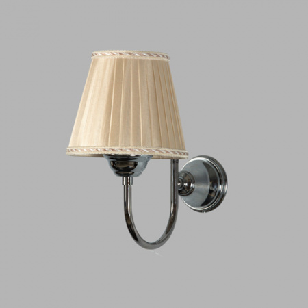 Светильник настенный Tiffany World Harmony TWHA029cr с бежевым абажуром фото