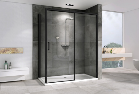 Душевой уголок ABBER Komfort AG93130B-S102B 130x100 фото