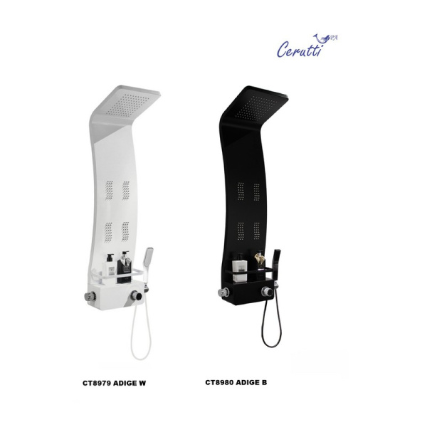 Душевая панель Cerutti SPA Adige СТ8980 черный глянец фото