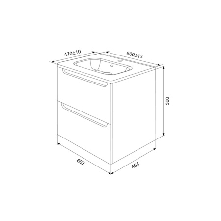 Тумба с раковиной Iddis Edifice EDI60C0i95K 60 см, капучино фото
