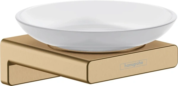 Мыльница для ванной Hansgrohe 41746140 шлифованная бронза фото