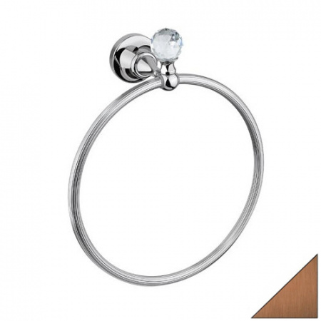 Полотенцедержатель кольцо Cezares Olipm OLIMP-RN-02-Sw бронза/swarovski фото