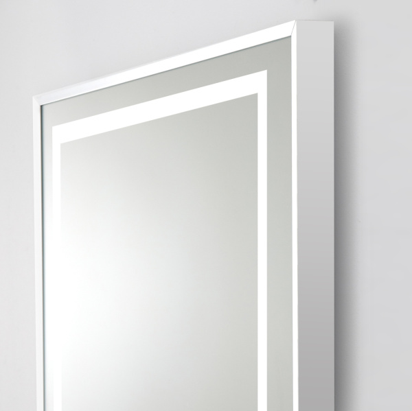 Зеркало с подсветкой, сенсорным выключателем и подогревом BelBagno SPC-KRAFT-685-885-TCH-WARM 68x88 сатин фото