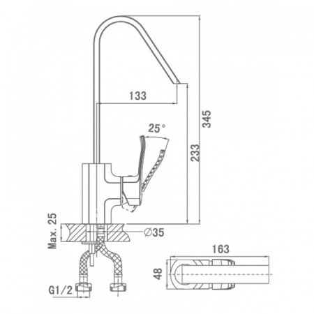 Смеситель для кухни D&K Nurnberg Bayern DA1142401 фото