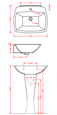 Подвесная раковина Artceram Jazz JZL003 01 00/ JZ16bi*1 фото