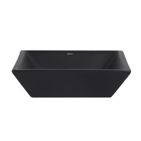 Накладная раковина Abber Rechteck AC2214MB 42x42 черная матовая фото