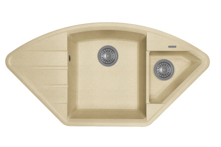 Кухонная мойка КРОКУС 980 Flortek 23.040.E0980 бежевый фото
