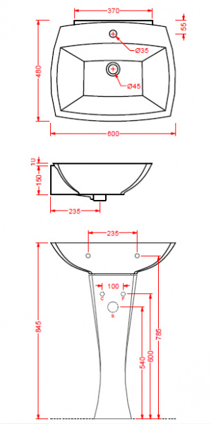 Подвесная раковина Artceram Jazz JZL003 01 00/ JZ16bi*1 фото