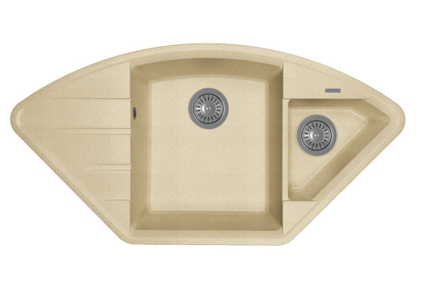 Кухонная мойка КРОКУС 980 Flortek 23.040.E0980 бежевый фото