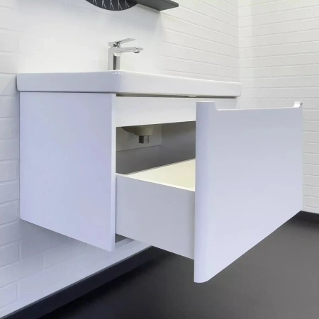 Тумба с раковиной Comfortу Арзамас-80 00-00017884 белая матовая фото
