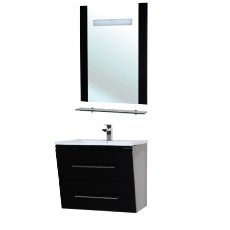 Зеркало с подсветкой Bellezza Берта-60 черное фото