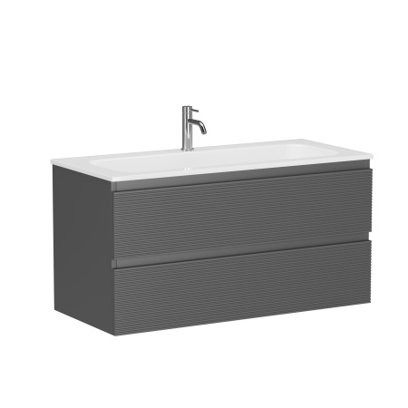 Тумба под раковину Sancos Folk FL100GS Grey soft фото