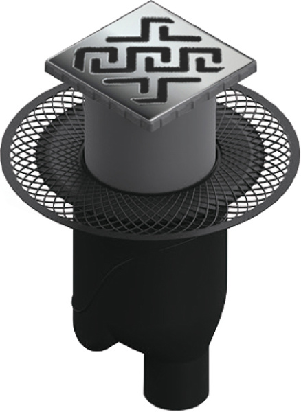 Душевой трап Berges Wasserhaus Platz Antik 090061 15x15 см с вертикальным сифоном фото