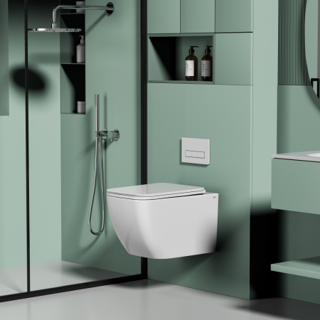 Подвесной унитаз с ультратонким ободком Abber Ultra AC1303 фото