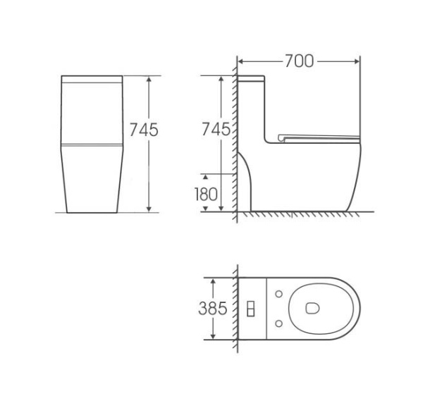 Унитаз напольный со смывом торнадо Grossman Classic GR-4484SQ с сиденьем фото