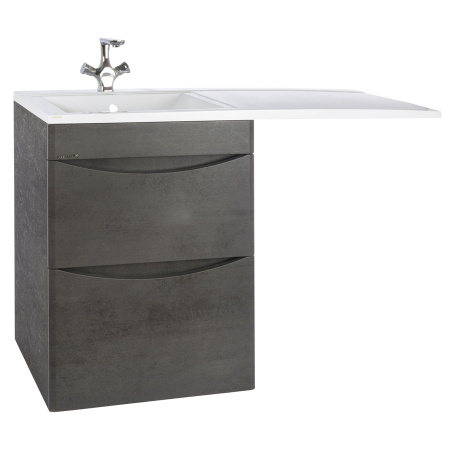 Тумба под стиральную машину Bellezza Олиссия-120 серая с 2 ящ. фото