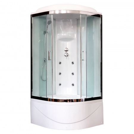 Душевая кабина Royal Bath ВК RB90BK3-WT-CH 90x90 фото