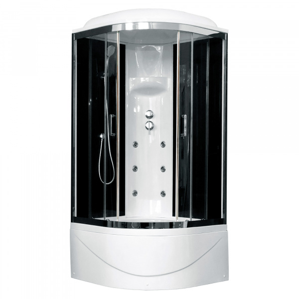Душевая кабина Royal Bath ВК RB100BK3-BT-CH 100x100 фото