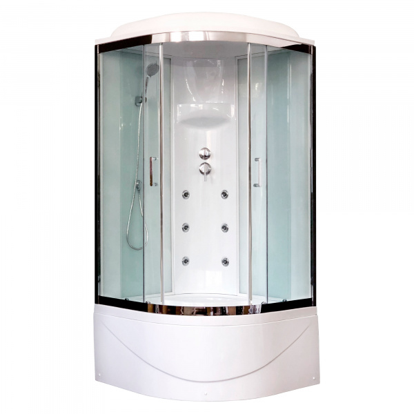 Душевая кабина Royal Bath ВК RB90BK3-WT-CH 90x90 фото