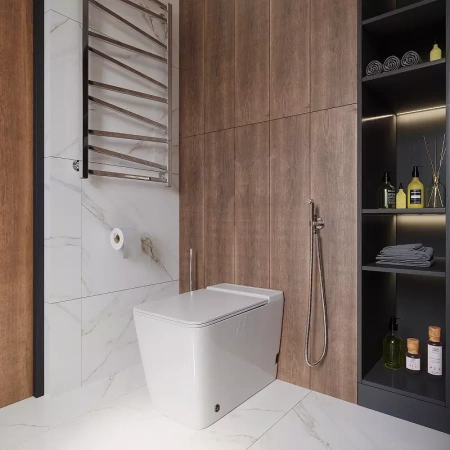 Унитаз напольный с импульсным смывом Grossman GR-PR-5501 с сиденьем фото