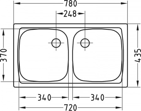 Мойка для кухни Alveus Basic 160 (Декор), слив 60 мм фото