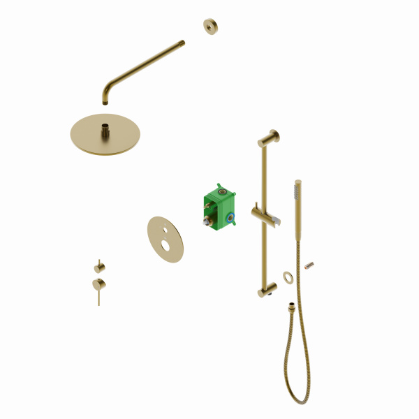 Душевая система скрытого монтажа Timo Saona SX-2309/17SM  золото матовое фото