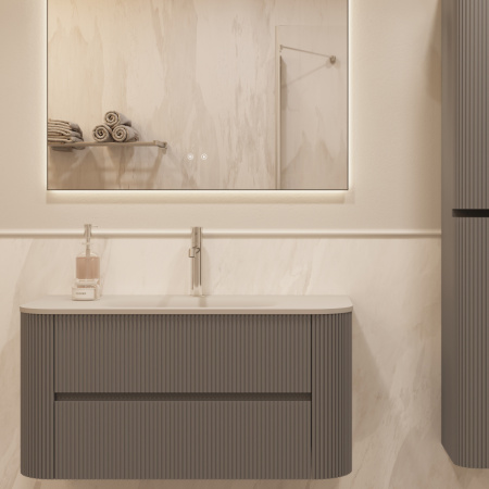 Тумба под раковину Vincea Alto 100 VMC-4A100MLG светло-серая матовая фото