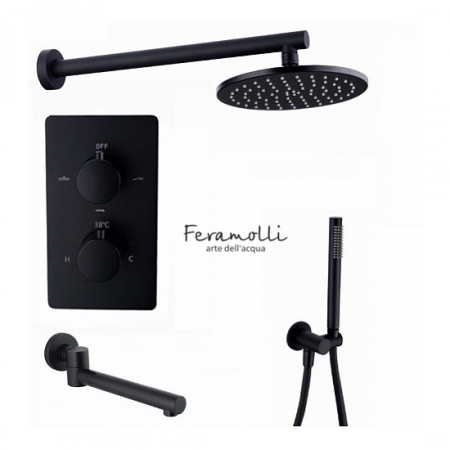 Душевая система скрытого монтажа Feramolli 3в1 Feramolli Thermo BL725-12 фото