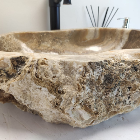 Накладная раковина из оникса Erozy Grey EO-00639 (53*42*15см) фото