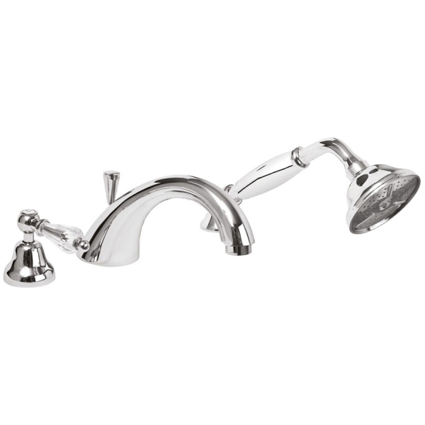 Смеситель на борт ванны Cezares Vintage VINTAGE-BVDM-01-Sw хром/swarovski фото