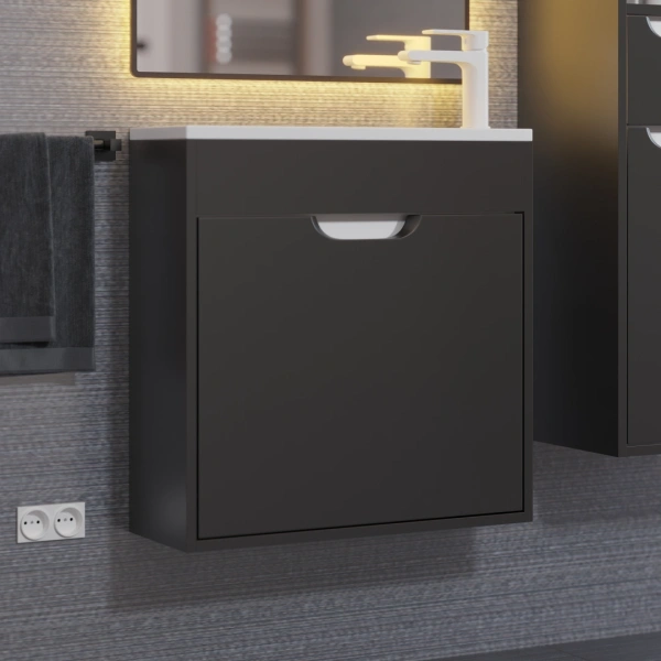 Тумба под раковину Uperwood Modul 60 2930205364 черная фото