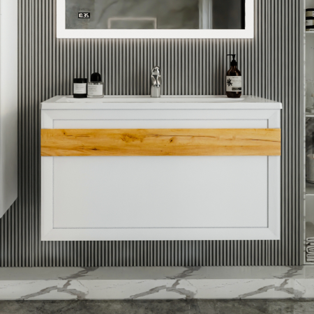 Тумба с раковиной Бриклаер Берлин 100 4627125416095 фото