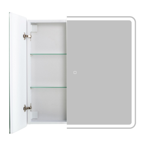 Зеркало-шкаф со встроенной подсветкой и сенсорным выключателем BelBagno SPC-MAR-800/800-2A-LED-TCH 80x80 фото