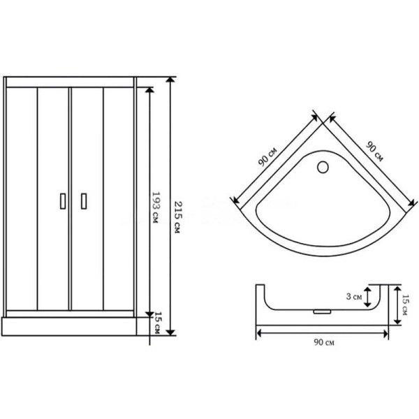 Душевая кабина Cerutti SPA Viva VIVA91 90x90 фото
